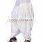 Indian Women Cotton White Color Dhoti Patiala Salwar Trouser Baggy Pants Ethnic Wear Casual Wear Traditional Wear Loose Fit Pant