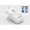 smart home WiFi power Socket with 3 Ports EU Power Supply & APP for Android &iOS phone remote cotrolled electronic equipment