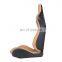 Customized Logo Beige Body Stitch Reclinable PVC Leather Back Kevlar Leather With Double Sliders Car Race Seats