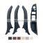 Right Hand Driver Interior Door Handle Leather Assembly 4Pcs Set for BM W 5 F10 F18