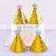 Amazon Hot Sale Birthday Hat Crown for Kids Happy Birthday Party Decoration Supplies Sequins Star Golden Mini Hat