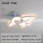 Metal And Acrylic Airplane Ceiling Light Remote Dimmable Aircraft Pink Lighting For Kids Boys Children's Pendant Lamp