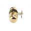 Steel Polished Brass passage double ball dummy knob tubular door lock
