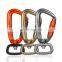 JRSGS Multifunctional D-Type Swivel Locking Carabiner, Rotating Carabiner Hook Clip for Dog Leash, Hammock, Camping, Hiking