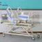 New Year Sale Customized Angle Indicator Motorized Electric 5 function Hospital Medical Patient Beds With 4 Mute Casters