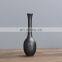 Factory Direct Supply Art Handmade Black White Water Shape Simple Porcelain Ceramic Modern Vase Pot Home Room Decoration
