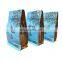 Weiyi Packaging coffee bag box bottom style metallic zip coffee bag with valve 12 ounces wholesale