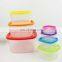 7 Pcs Rainbow Storage Box 14Pcs Plastic Food Container With Lid