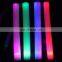 Low Moq Custom logo Party Sticks Glow in Dark  Led Foam Glow Sticks