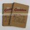 Spiral 96sheets Recycled Paper Customized School Notebook