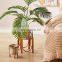 Eco Friendly Natural Set Rattan Plant Stand With Seagarss Plant Holder Unique Wicker Flower Pot Holder Basket Wholesale