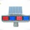 Factory direct double sides four sets LED solar strobe warning light