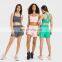 New Adjustable High Support Sports Bra And Casual Gym Shorts 2 Pcs Fitness Yoga Set Women Workout Training Activewear Clothing