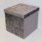 Ice Velvet ottoman-Dark Grey