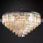 Custom 1920S ODEON Multi Layer Round Tier Crystal Black Chandelier Decoration For Living Room Bedroom Hotel Room lighting