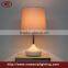 Round white simple ceramic table lamp