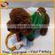 Led plush musical walk teddy dog toy with cord towing