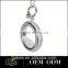 925 silver artificial diamond round ring pendant for women large sterling silver pendant