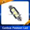 FreeShipping 10pcs/lot Festoon 3 LED 36mm 39mm 41mm White Dome Festoon CANBUS Error Free Car 3 LED 5050smd Light Bulb Lamp