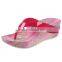 Wholesale Flip Flops 2014 Fashion Personality Ladies Slippers PU Wedges Flip-flops