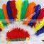 New Products 2016 Feather Headpiece Carnival Turkey Feather Headdress For Samba