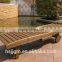 outdoor wooden beach sunbed