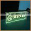 GH-IS012 clear acrylic led logo sign display edge lit acrylic signs