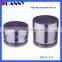 2016 The Most Popular Black Color Acrylic Cosmetic Round Jar for Nail Gel,1 Ounce Round Plastic Cosmetic Jars