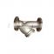 High quality stainless steel BSPT Female Thread Y type strainer