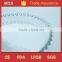 Hot sale round clear beads rim glass plate for decoupage
