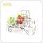 Round White Small Bike Shaped Garden Basket Flower Pot