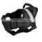 Durable pet harness with reflective band black dog harness