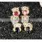 Red CZ Stone Fashion Jewelry 2016 Owl Women Girl Earring