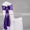 Big size organza sash chair cover plain dyed organza fabric for banquet wedding home and hotel