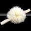 14 Colors Shabby Pom Pom Flower Headband,Hot Sale Baby Headbands Wholesale