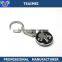 Customized Car Logos Chrome Zinc Alloy Metal Car Keychains