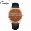 2016 watch water resist 5 bar rose gold case quality leather watches