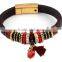 High Quality Genuine Leather Bracelet, Magnetic Bracelet DIY Charms Exqusite Workmanship