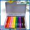 2016 hot sale 10 colors crayons into paper box customized Logo printed crayons