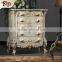 hand carved wood antique chest - home furniture