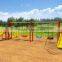 Children Outdoor Adventure Garden Swing Set With Wave Slides