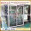 White aluminum glass sliding front door profile