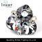 Fashion jewelry brand new fashion exaggerated three big diamond alloy ring