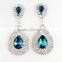 2016Newest design austrian crystal earrings ,Fashion jewelry wholesale rhinestone women fashion earring