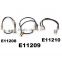 girls 3 strand thin hair elastic band with metal bow