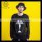 100 Cotton 200GSM Mens Custom Wholesale Black Sweatshirt