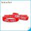 style colorful screen printing silicone wristband