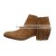 Wooden heel ankle boots tassel ankle boots lady ankle booties