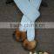 Fashion Design Women Genuine wool Fur Scarf with Raccoon Fur/Custom-Made