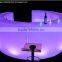 modern design plastic LED round table nail bar furniture home furniture